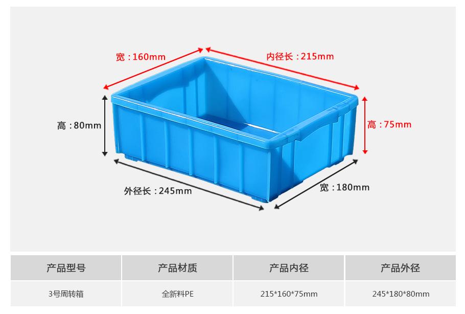 軒盛塑業(yè)3號塑料周轉箱