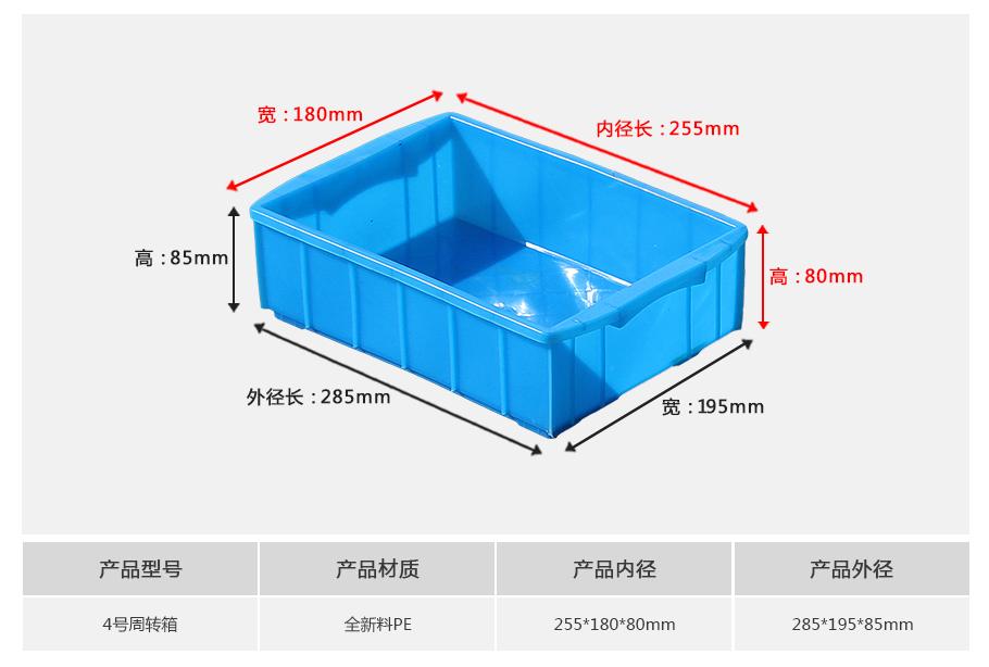 軒盛塑業(yè)4號塑料周轉箱